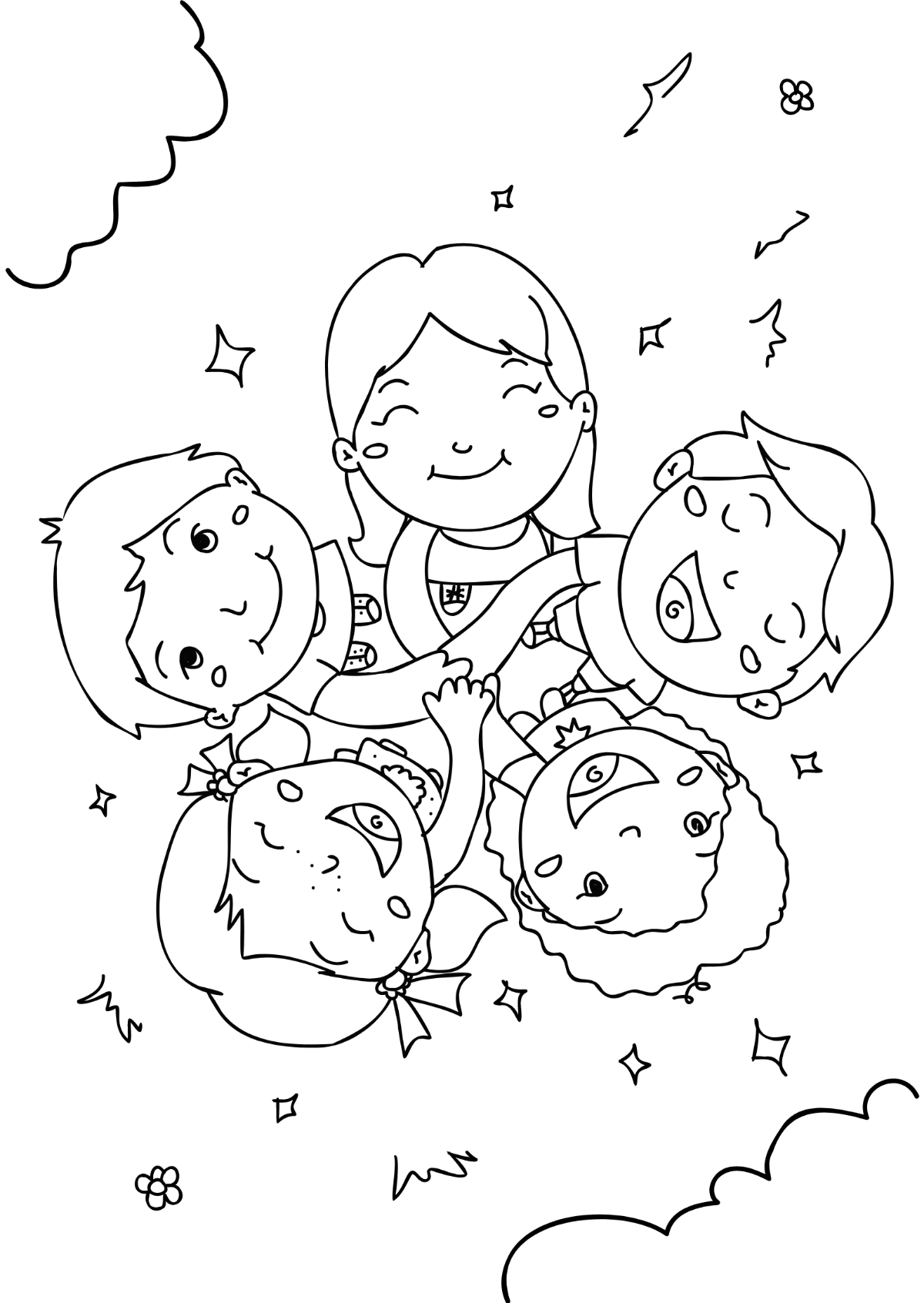 Children Drawing Template