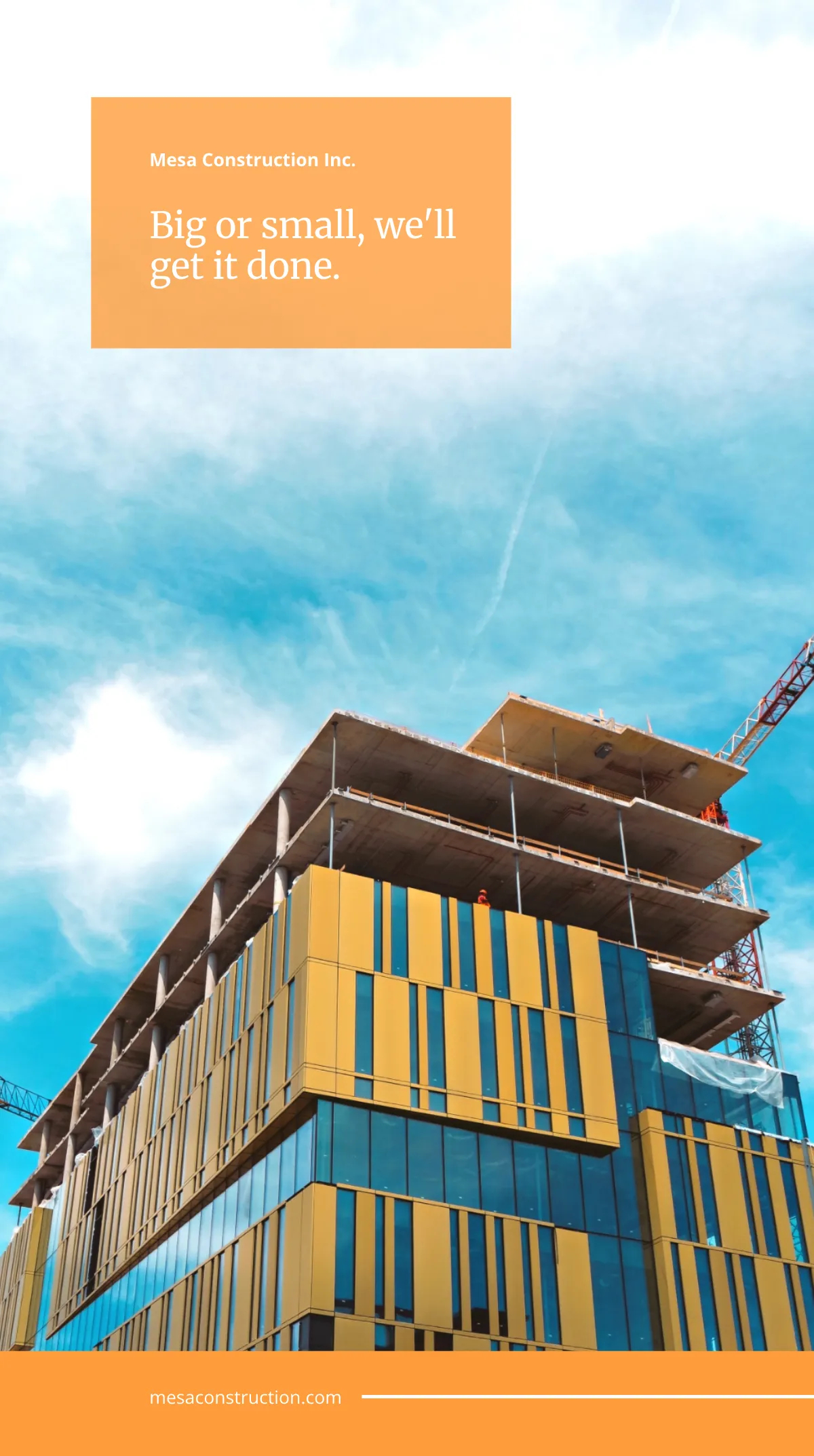 Construction Company Whatsapp Post Template