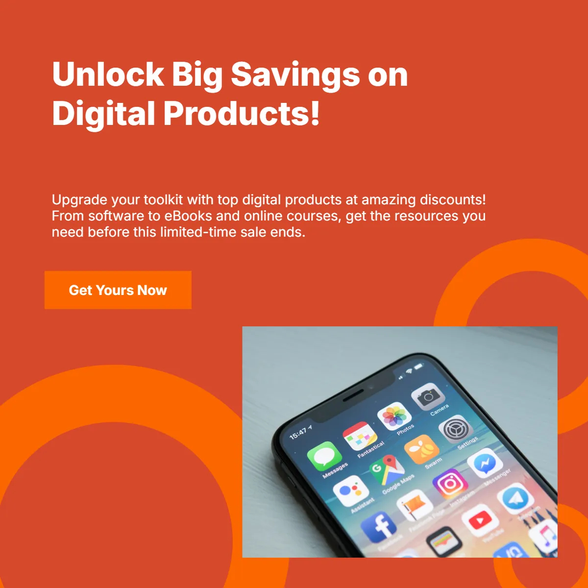 Free Digital Product Sale Facebook Post Template to Edit Online