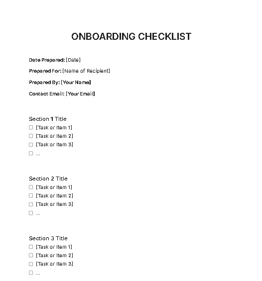 Free AI Onboarding Checklist Generator, Maker Online Tool Free AI Onboarding Checklist Generator, Maker Online Tool
