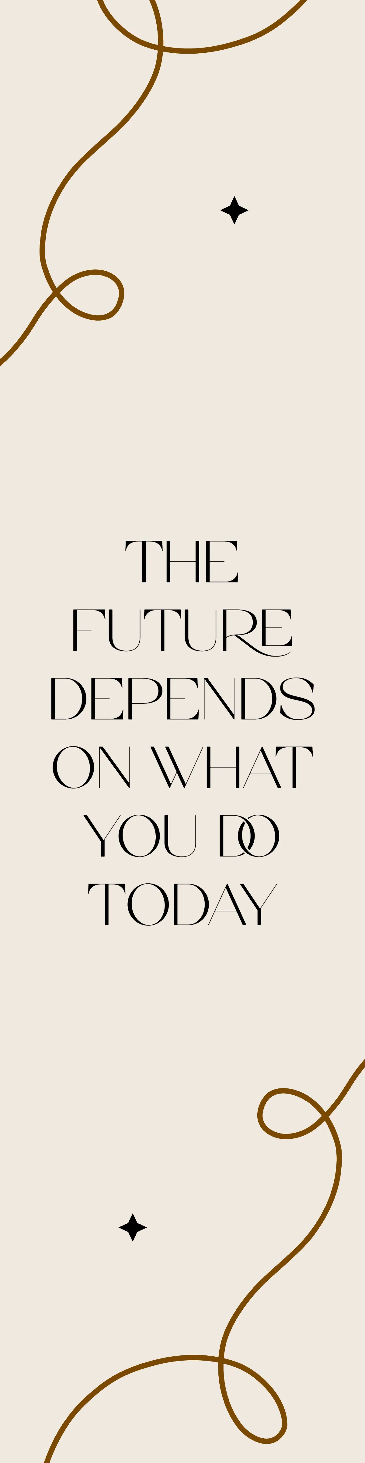 Motivational Bookmark Template