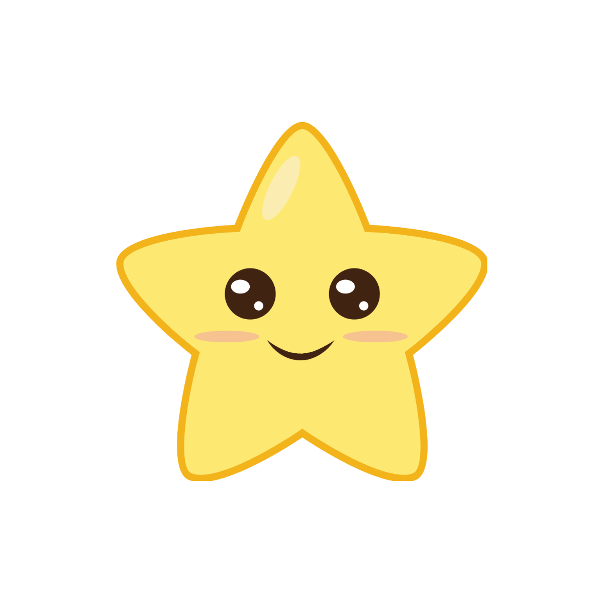 Star Emoji Clipart Template