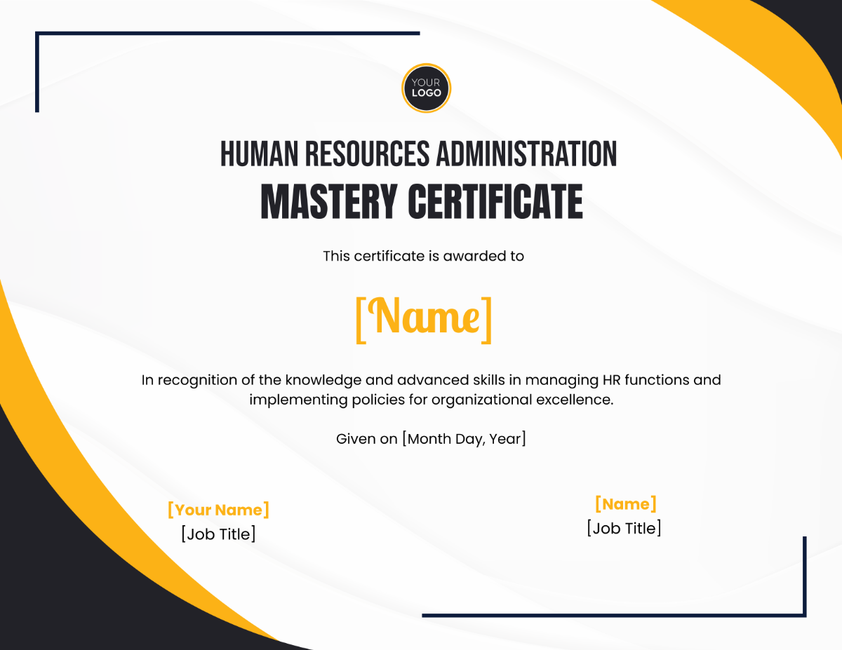 Free Human Resources Administration Mastery Certificate Template to Edit Online Free Human Resources Administration Mastery Certificate Template to Edit Online