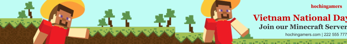 Vietnam National Day Minecraft Banner Template