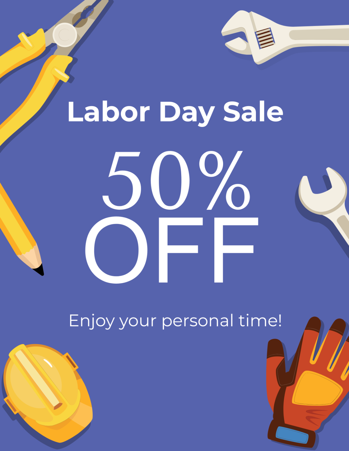 Free Labour Day Sale Template to Edit Online