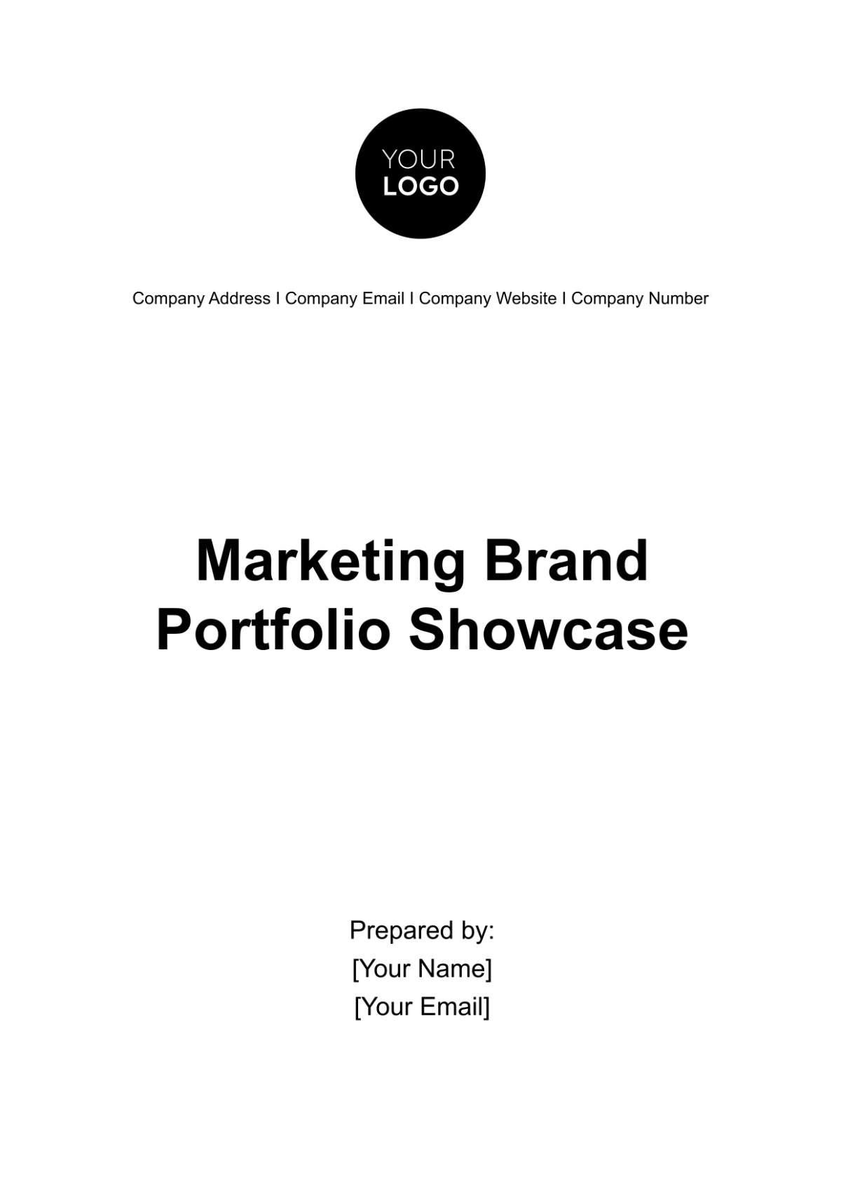 Free Marketing Brand Portfolio Showcase Template to Edit Online