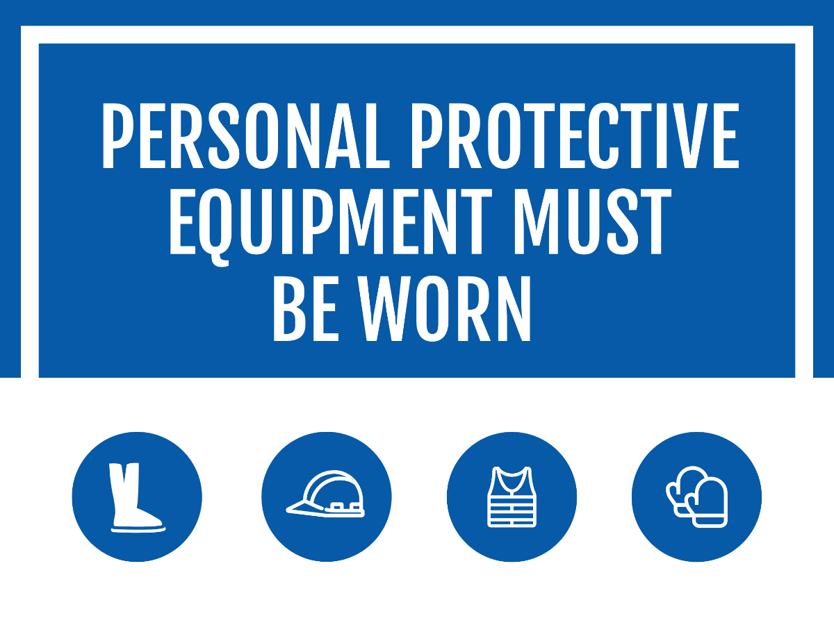 Free Personal Protective Equipment Must be Worn Sign Template to Edit Online Free Personal Protective Equipment Must be Worn Sign Template to Edit Online