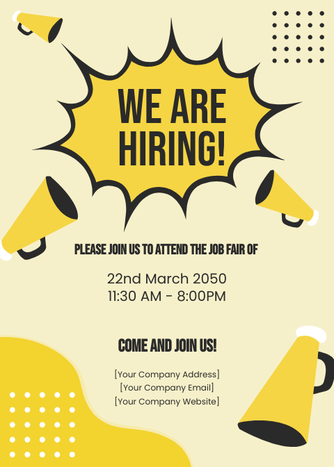 Free Recruitment Firm Announcement Template to Edit Online