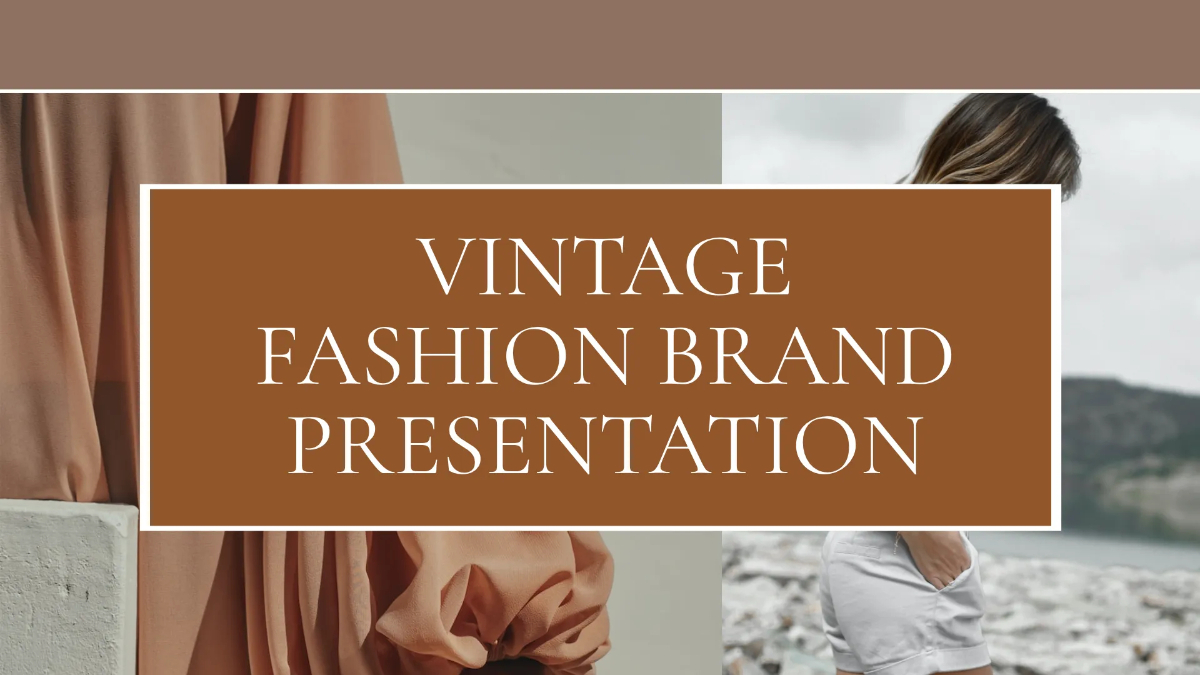 Free Vintage Fashion Brand Presentation Template to Edit Online