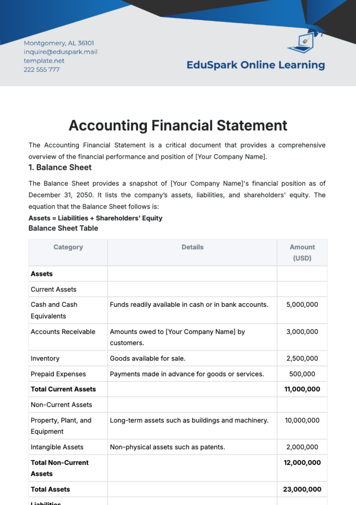 Free Accounting Financial Statement Template to Edit Online Free Accounting Financial Statement Template to Edit Online