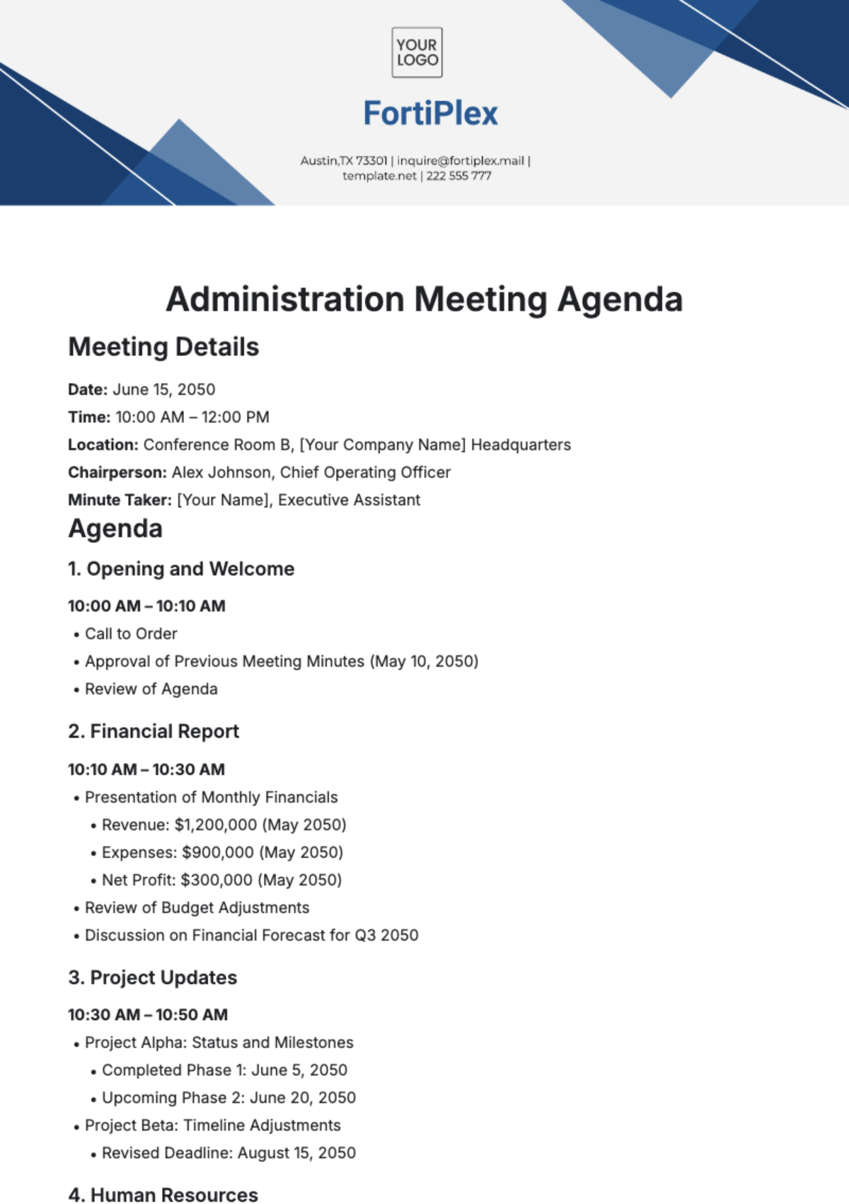 Free Administration Meeting Agenda Template to Edit Online Free Administration Meeting Agenda Template to Edit Online