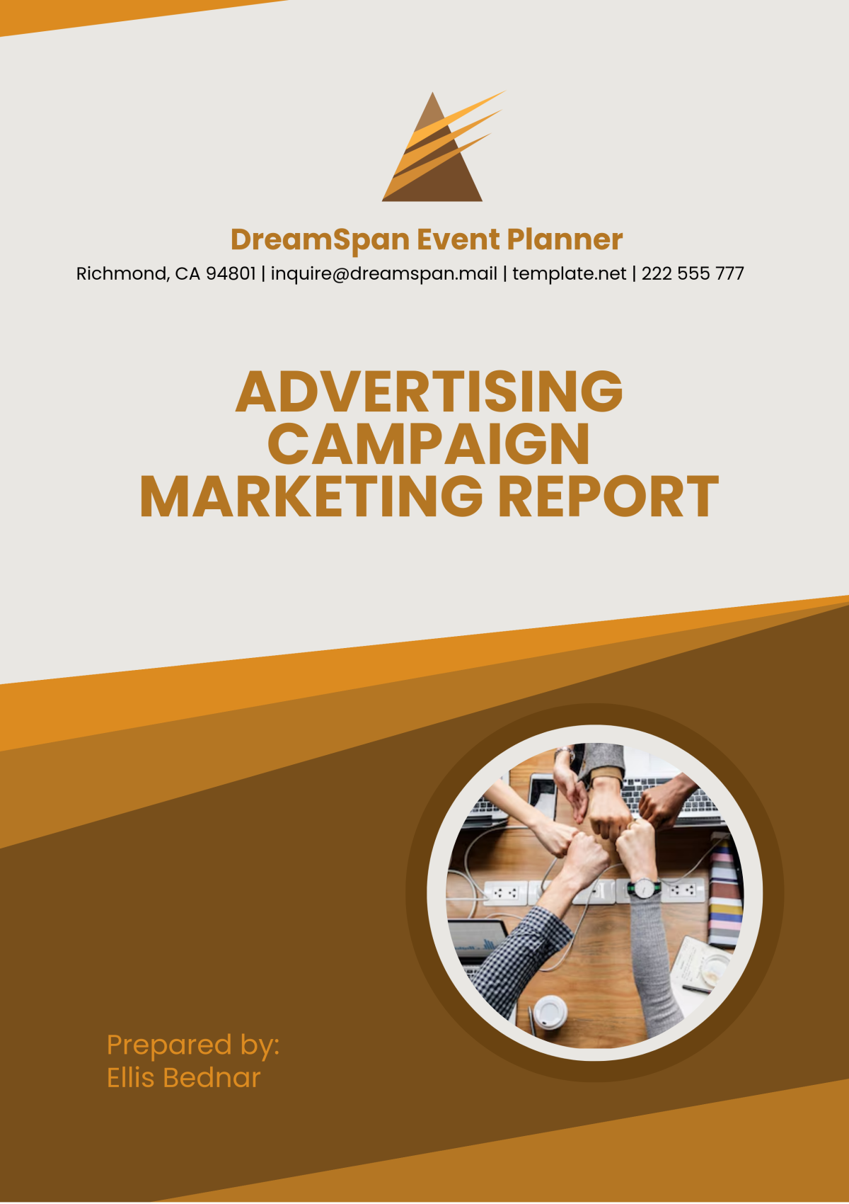 Free Advertising Campaign Marketing Report Template to Edit Online