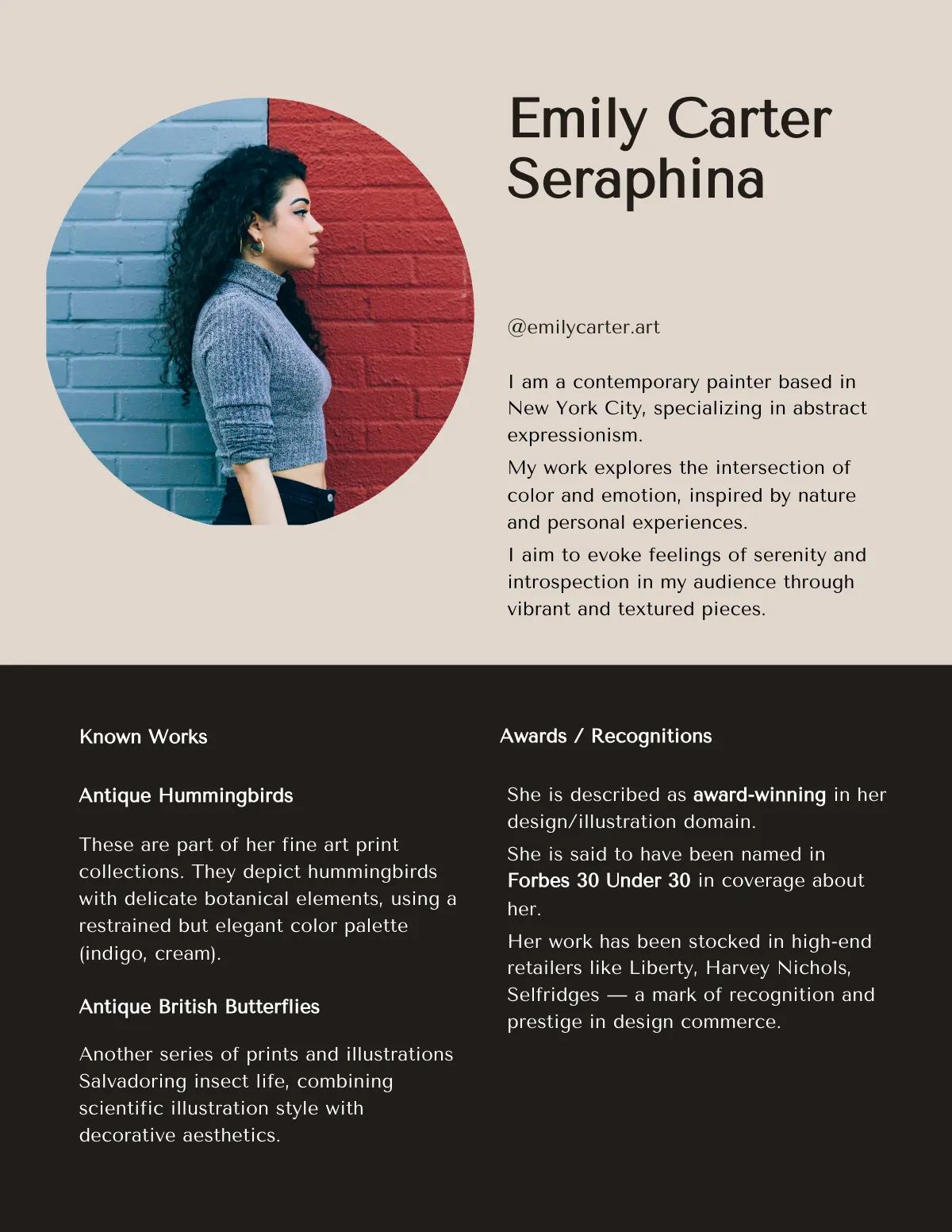 Art Portfolio Template