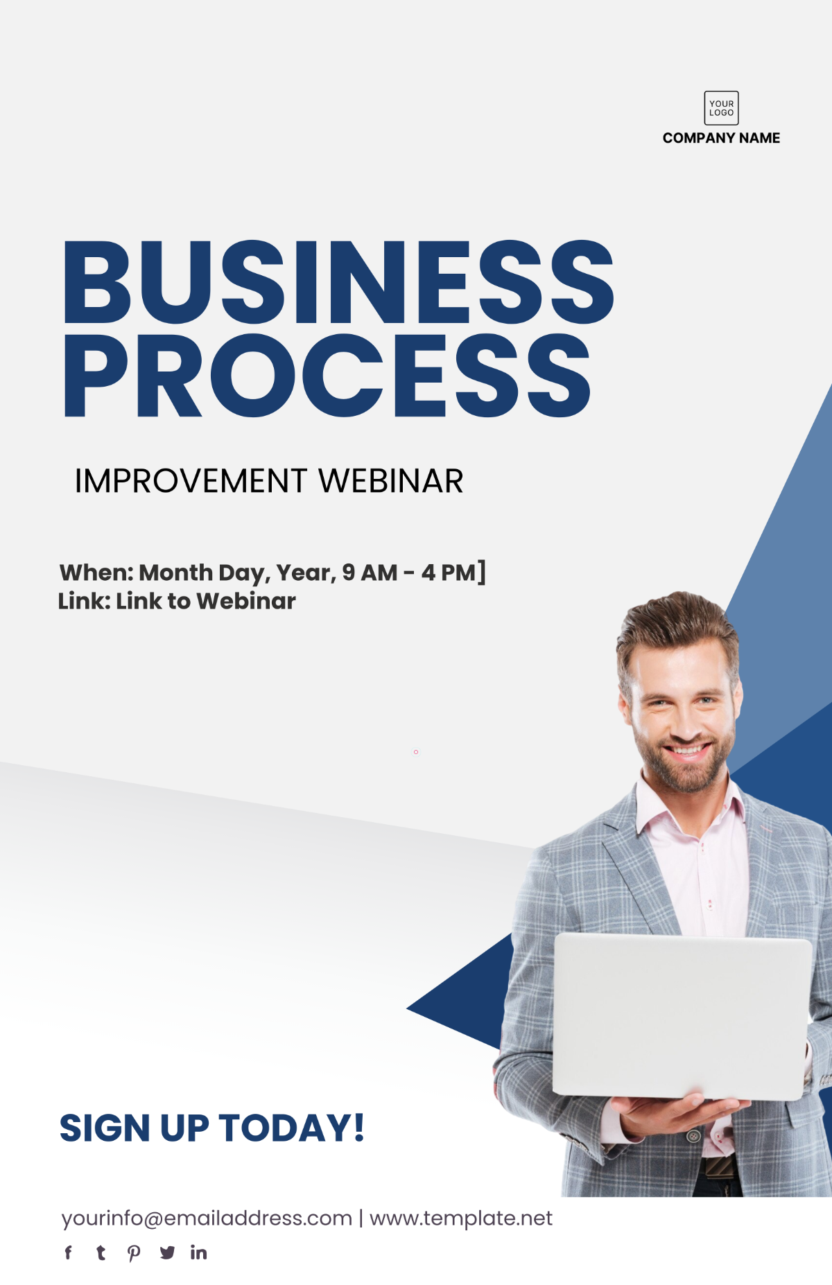 Free Business Process Improvement Webinar Poster to Edit Online Free Business Process Improvement Webinar Poster to Edit Online
