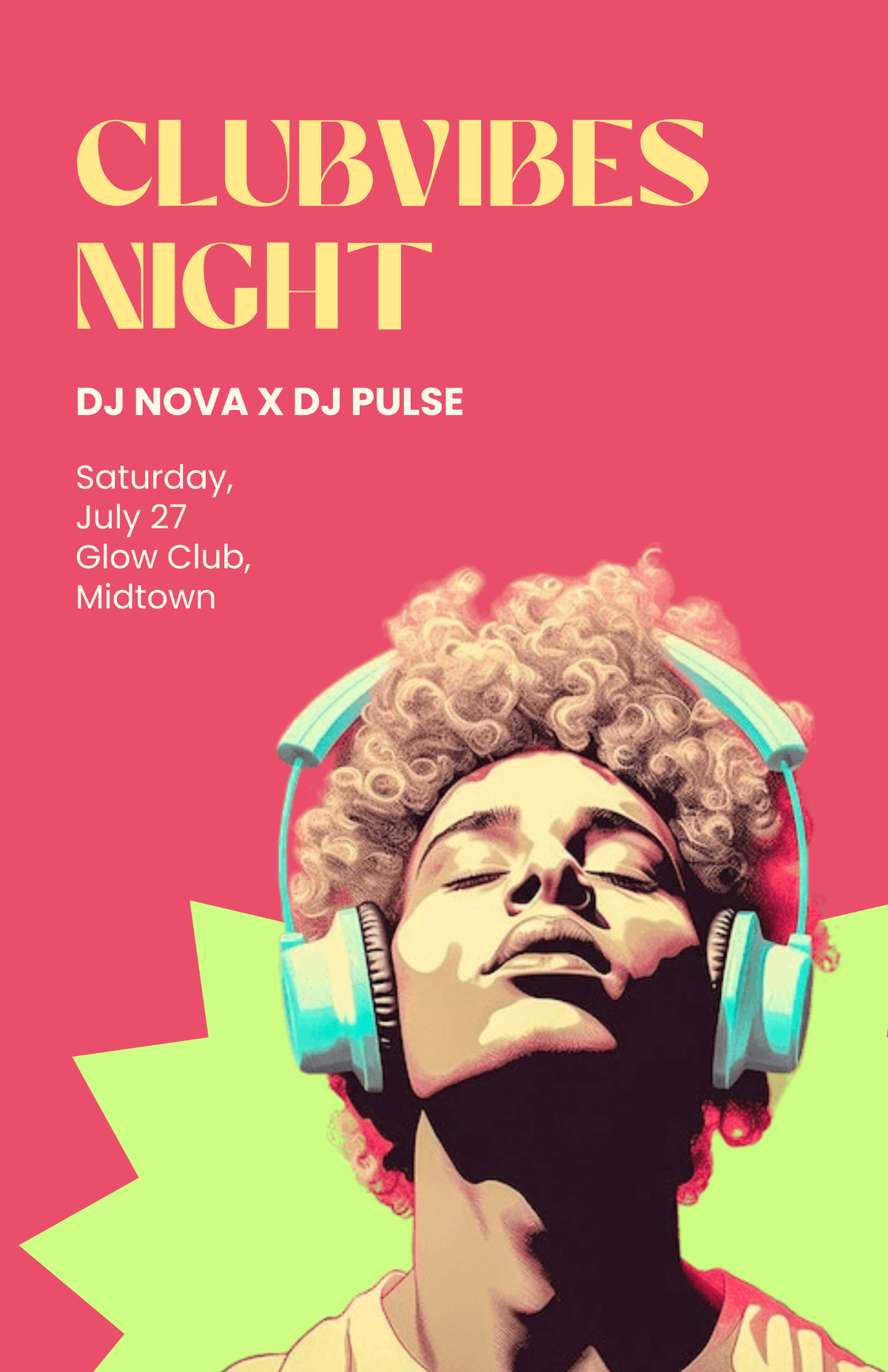 Colorful Club DJ Poster Template