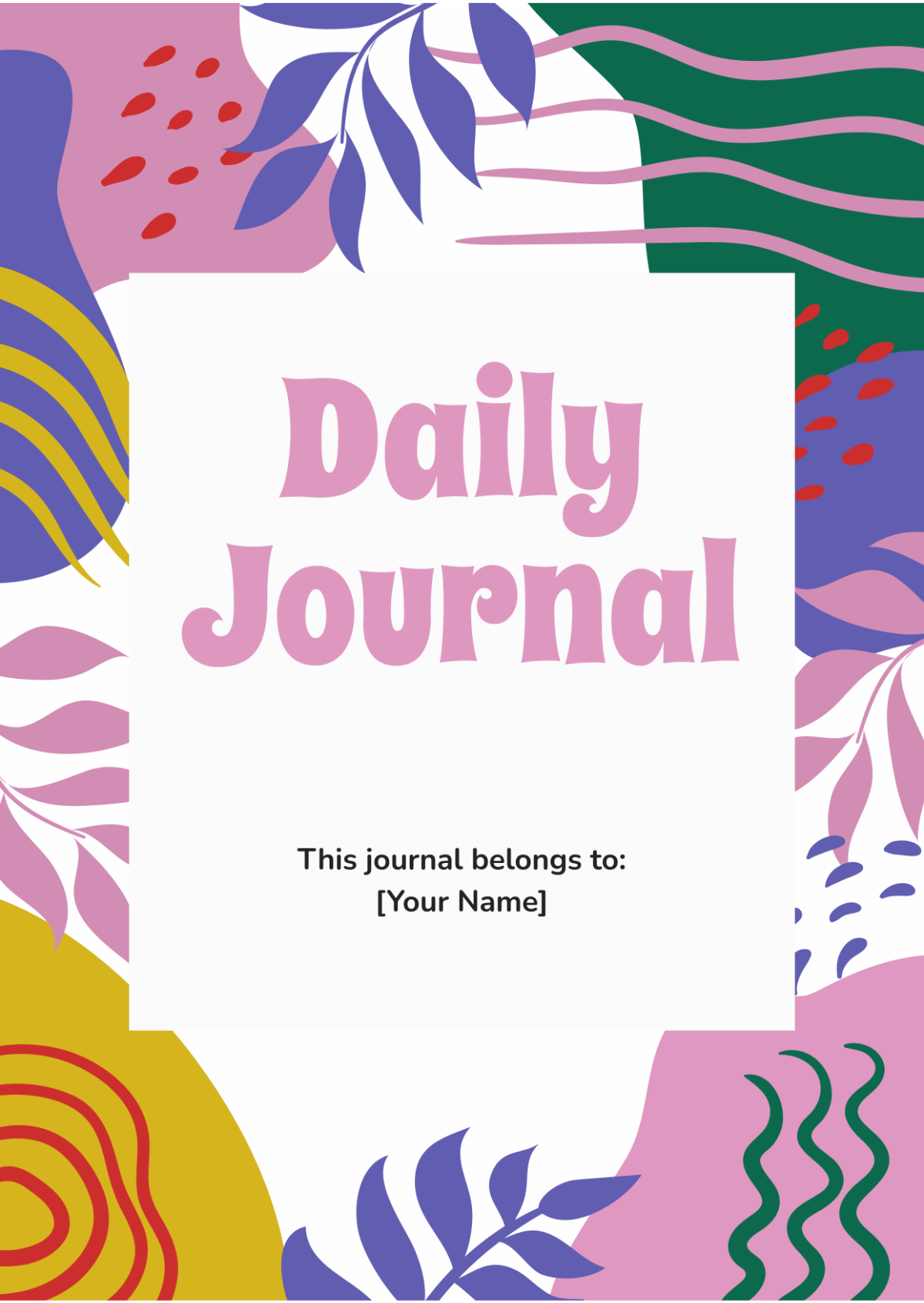 Colorful Journal Template