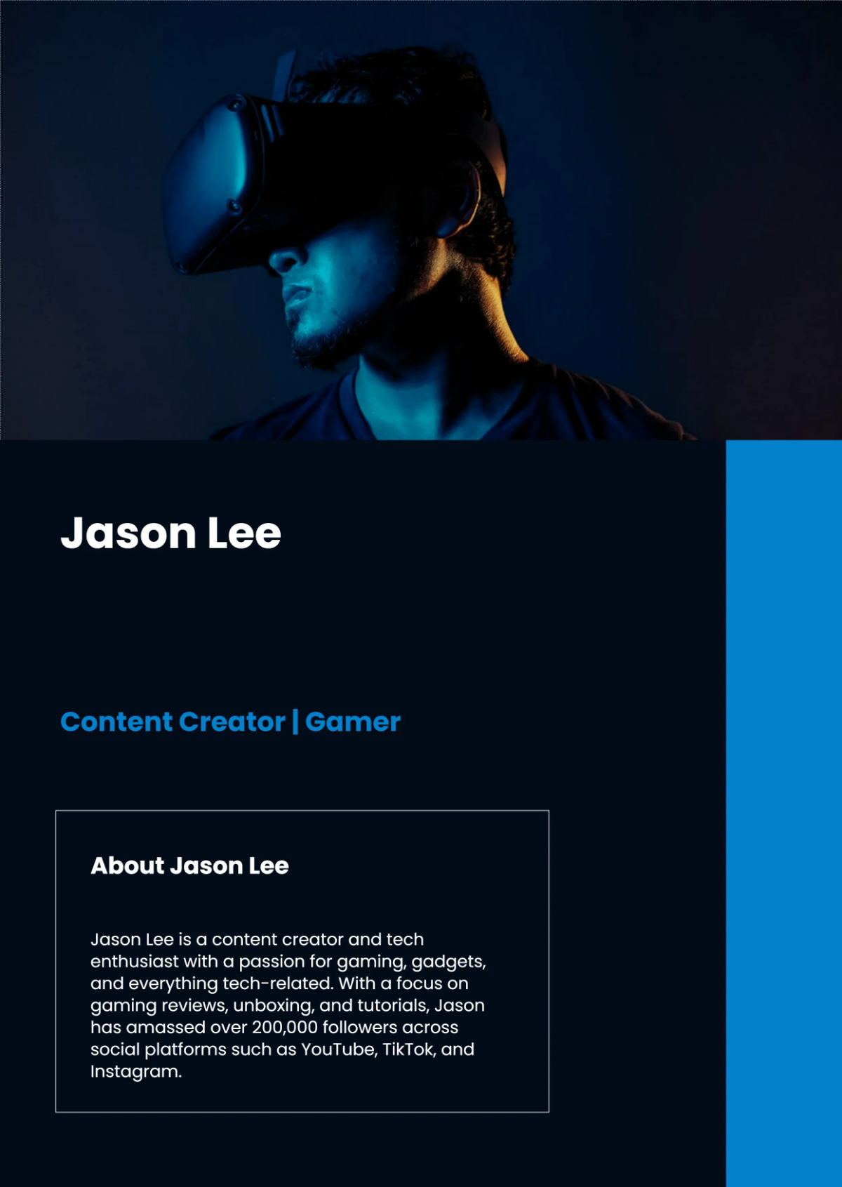 Content Creator Media Kit Template