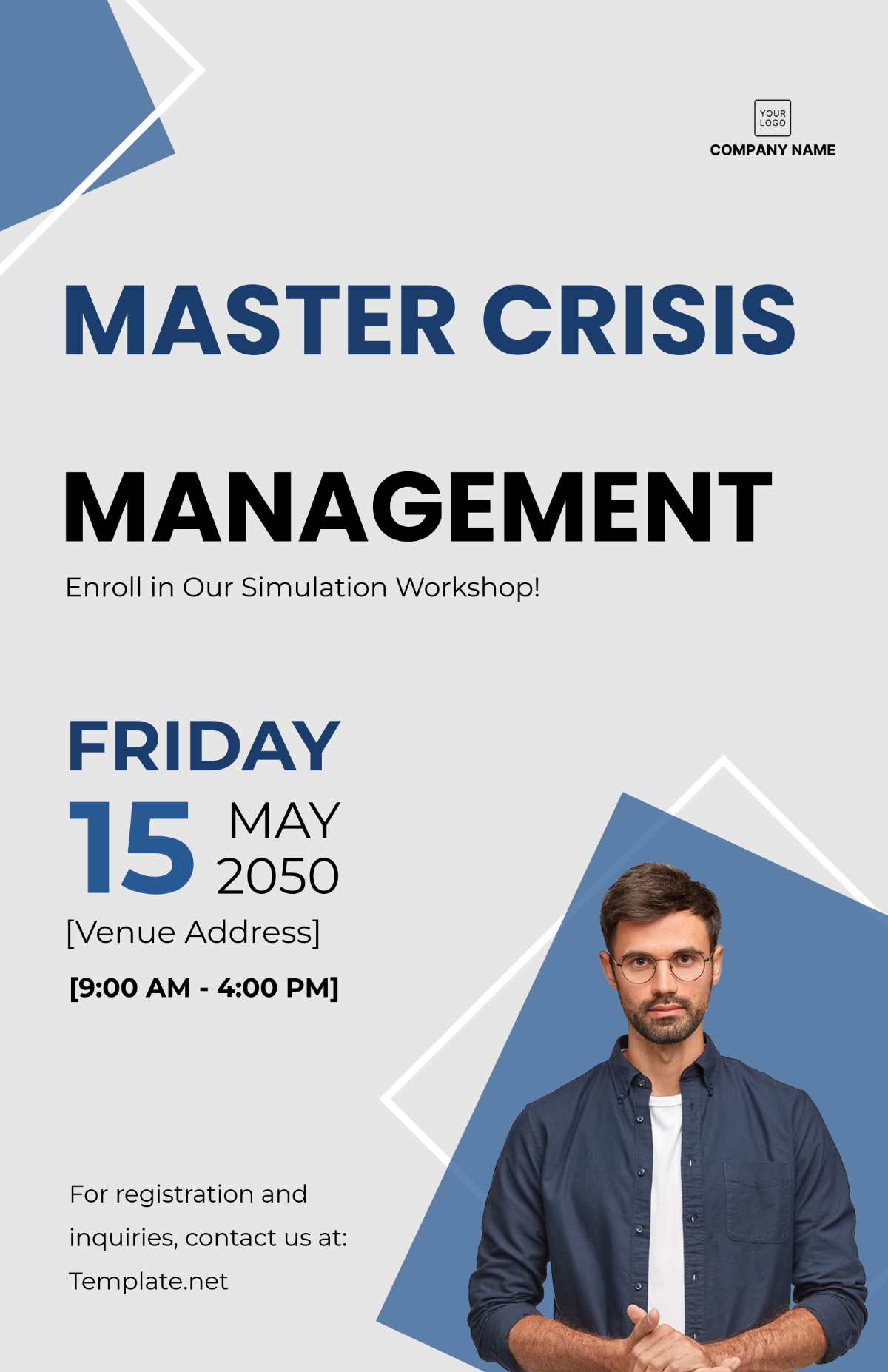 Free Crisis Management Simulation Workshop Poster Template to Edit Online Free Crisis Management Simulation Workshop Poster Template to Edit Online