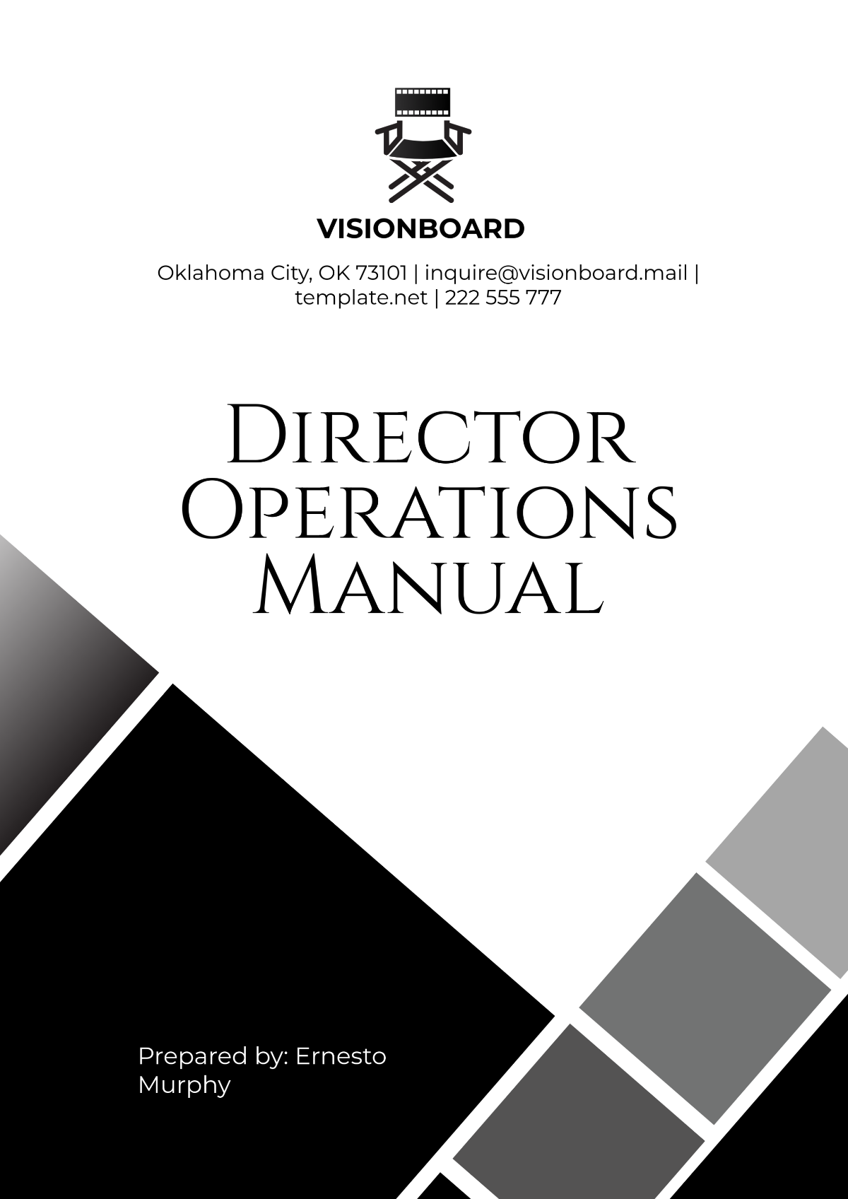 Free Director Operations Manual Template to Edit Online
