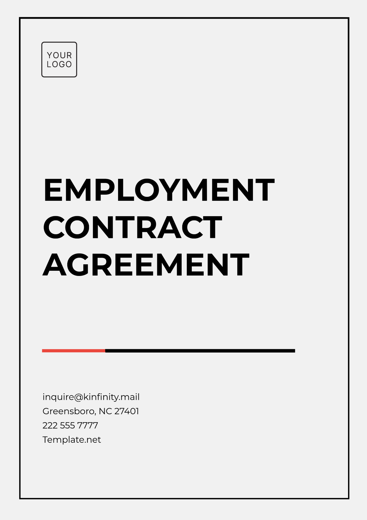 Employment Contract Agreement Template
