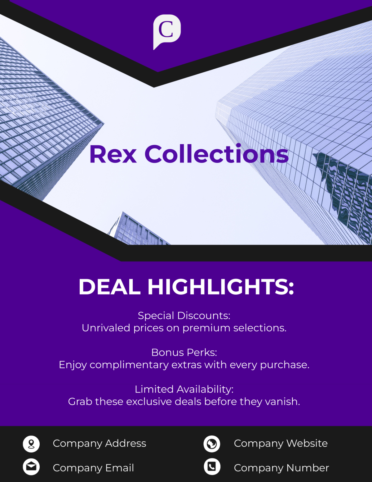 Free Exclusive Deal Promotion Flyer Template to Edit Online