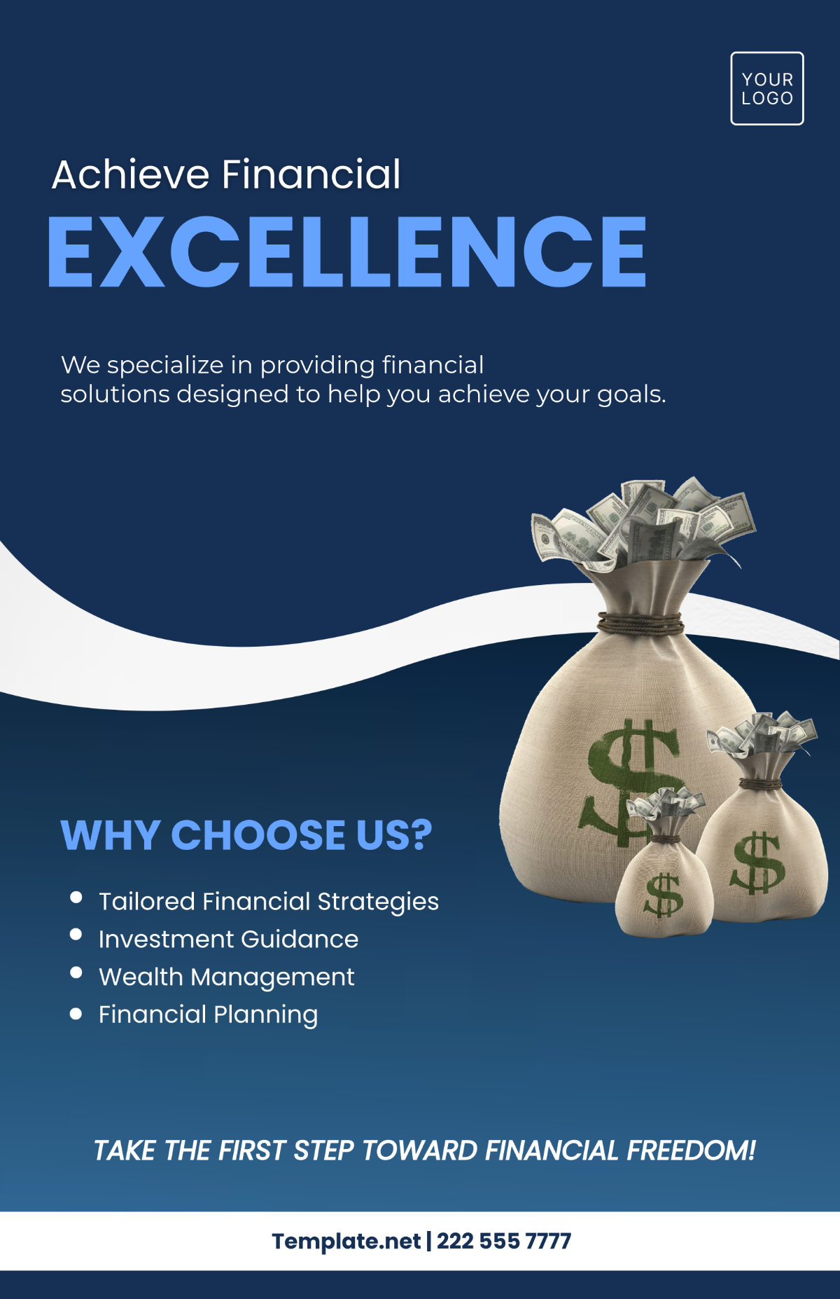 Free Finance Poster Template to Edit Online