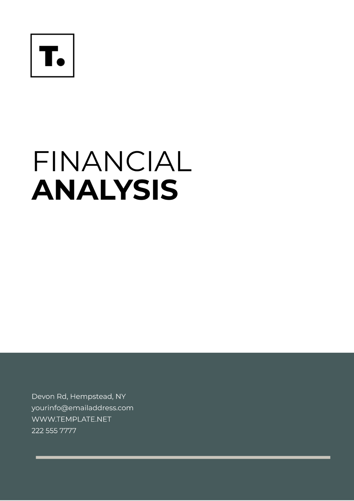Financial Analysis Template