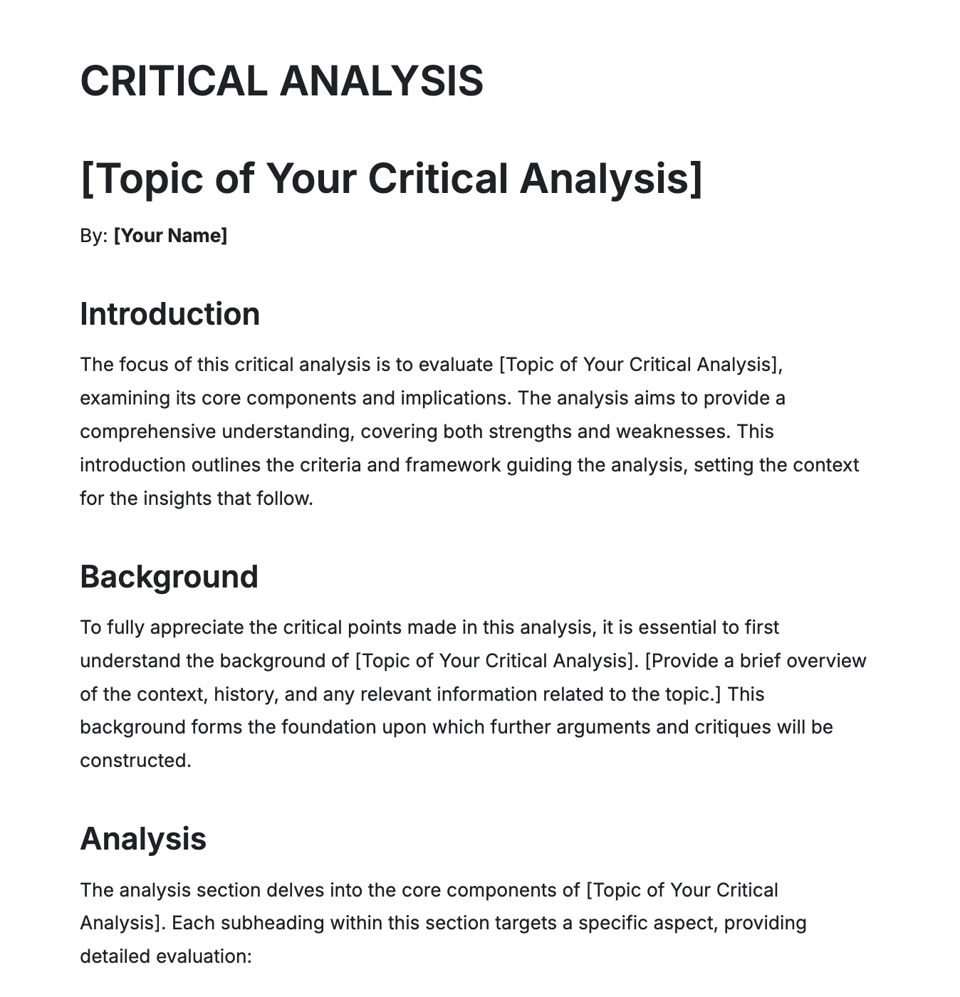 Free AI Critical Analysis Generator, Free Critical Analysis Maker Online Tool Free AI Critical Analysis Generator, Free Critical Analysis Maker Online Tool