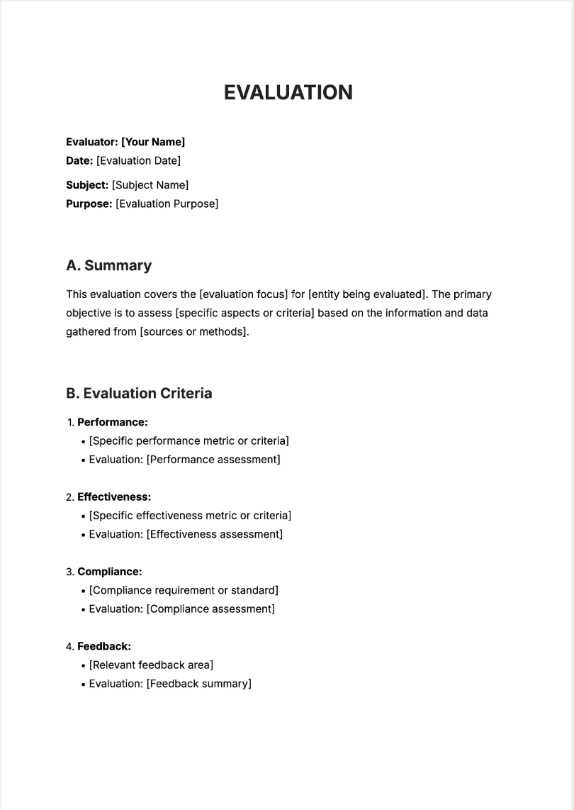 Free AI Evaluation Generator, Free Evaluation Maker Online Tool Free AI Evaluation Generator, Free Evaluation Maker Online Tool