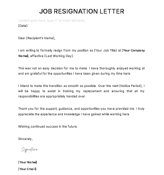 Free AI Job Resignation Letter Generator, Job Resignation Letter Maker Online Tool Free AI Job Resignation Letter Generator, Job Resignation Letter Maker Online Tool