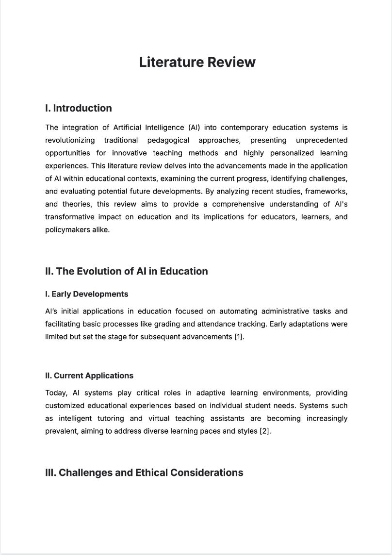 Free AI Literature Review Generator, Literature Review Maker Online Tool Free AI Literature Review Generator, Literature Review Maker Online Tool