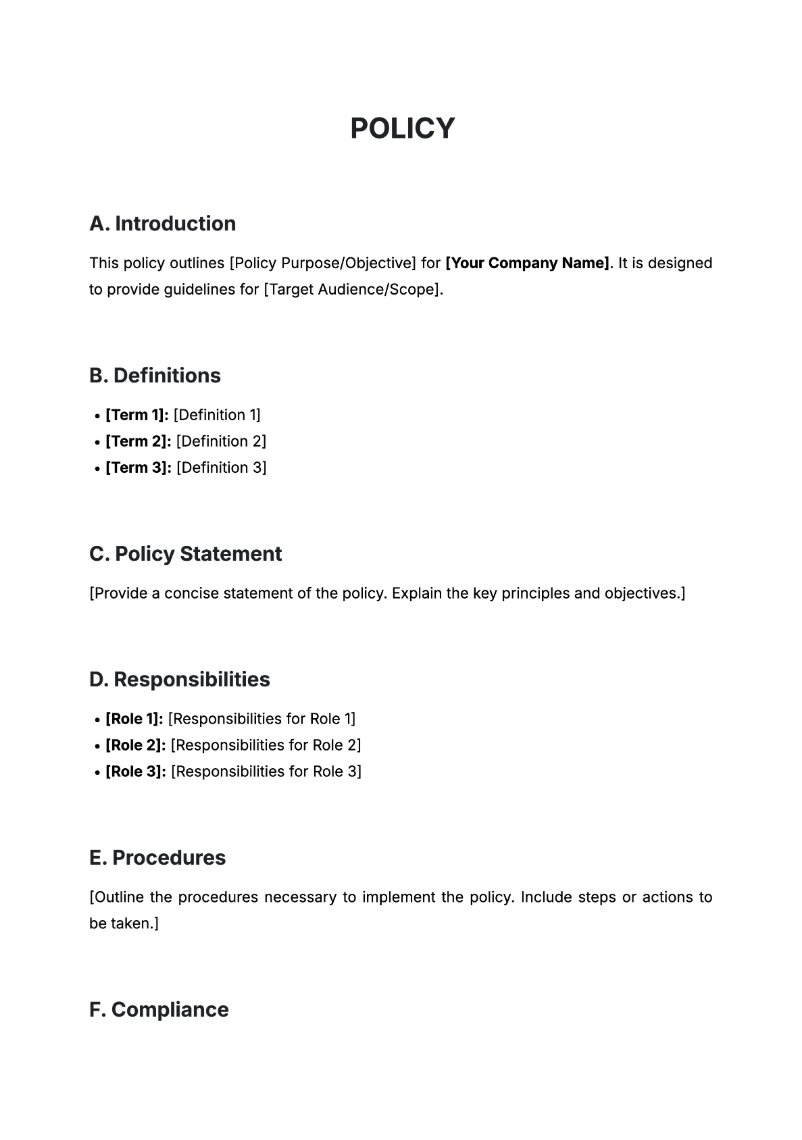 Free AI Policy Generator, Free Policy Maker Online Tool Free AI Policy Generator, Free Policy Maker Online Tool