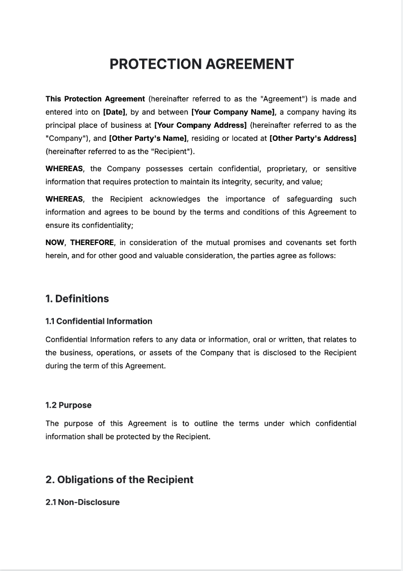 Free AI Protection Agreement Generator, Maker Online Tool Free AI Protection Agreement Generator, Maker Online Tool