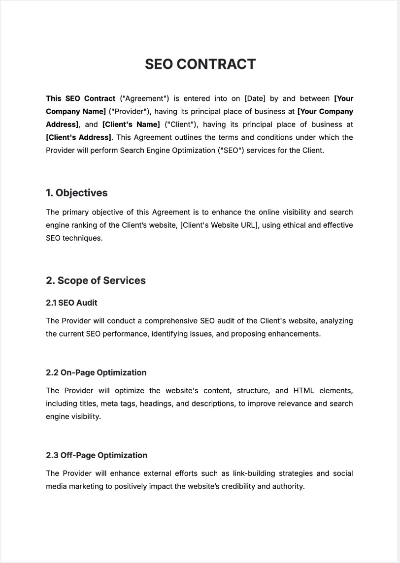 Free AI SEO Contract Generator, Free SEO Contract Maker Online Tool Free AI SEO Contract Generator, Free SEO Contract Maker Online Tool