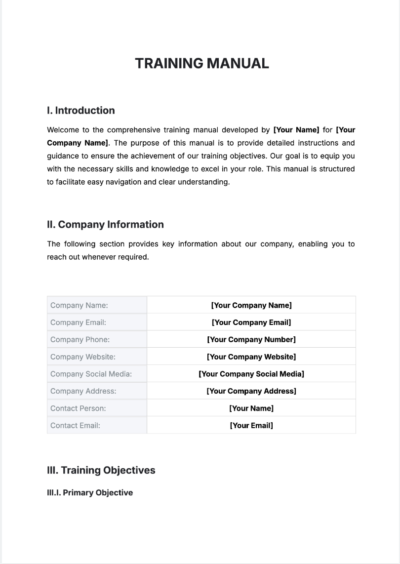 Free AI Training Manual Generator, Free Training Manual Maker Online Tool Free AI Training Manual Generator, Free Training Manual Maker Online Tool