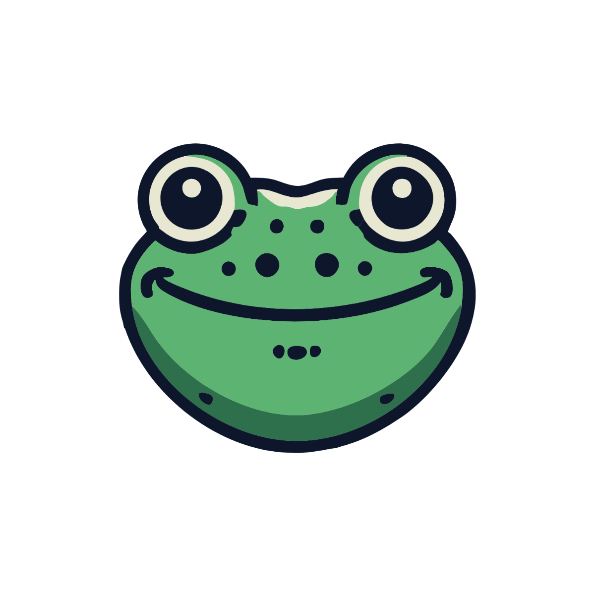Frog Face Clipart