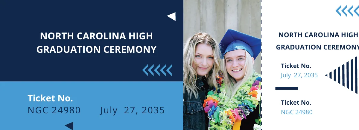 Free Graduation Party Ticket Template to Edit Online