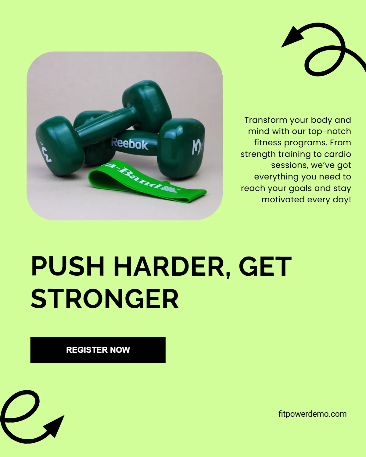 Free Gym Instagram Ad Template to Edit Online