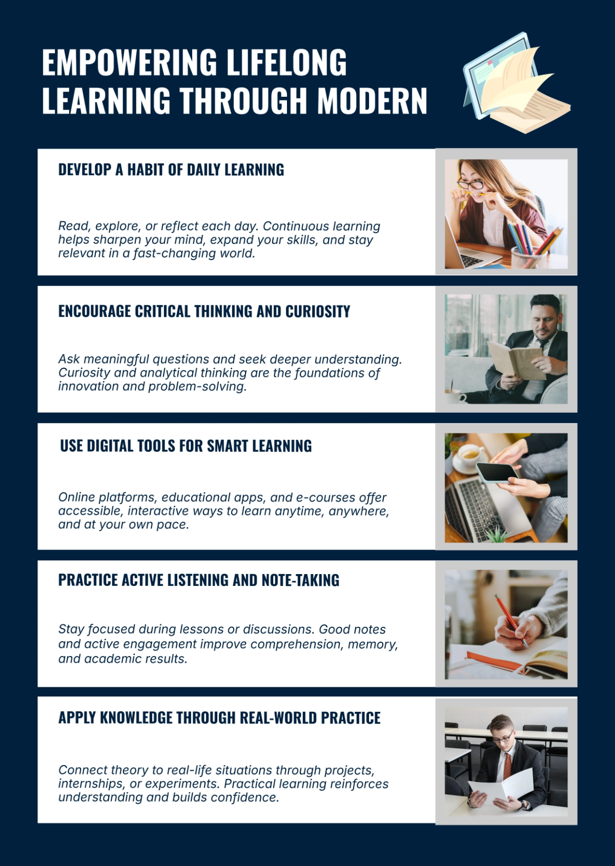 Free Knowledge and Education Infographic Template to Edit Online