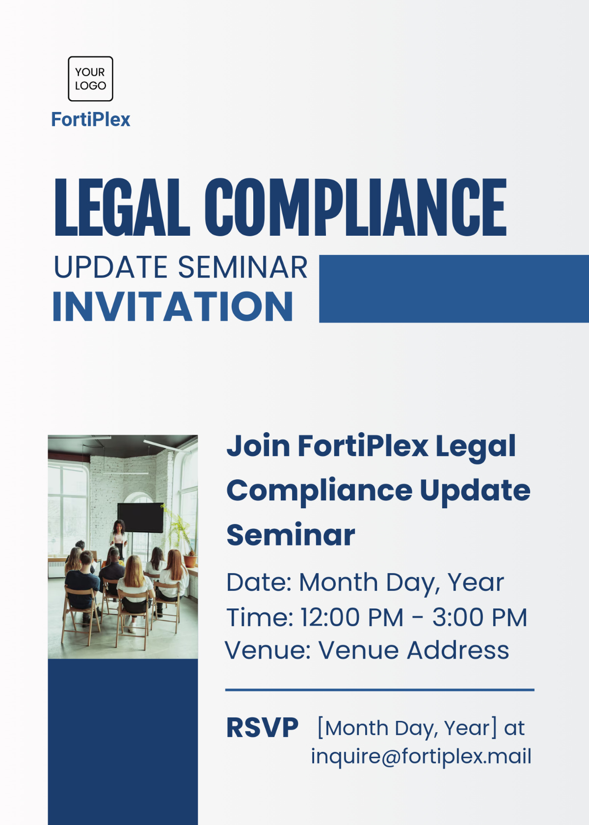 Free Legal Compliance Update Seminar Invitation Card Template to Edit Online Free Legal Compliance Update Seminar Invitation Card Template to Edit Online
