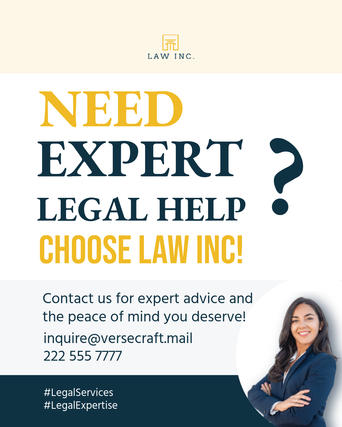 Free Legal Facebook Post Template to Edit Online