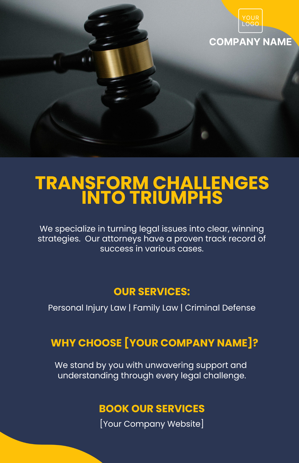 Free Legal Poster Template to Edit Online
