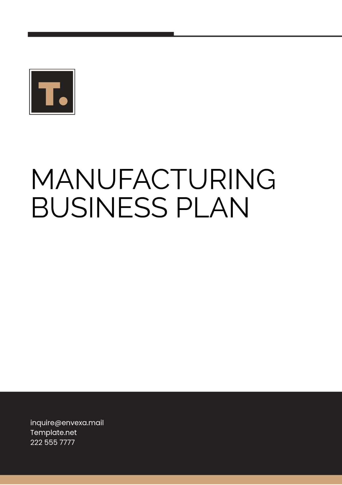 Manufacturing Business Plan Template
