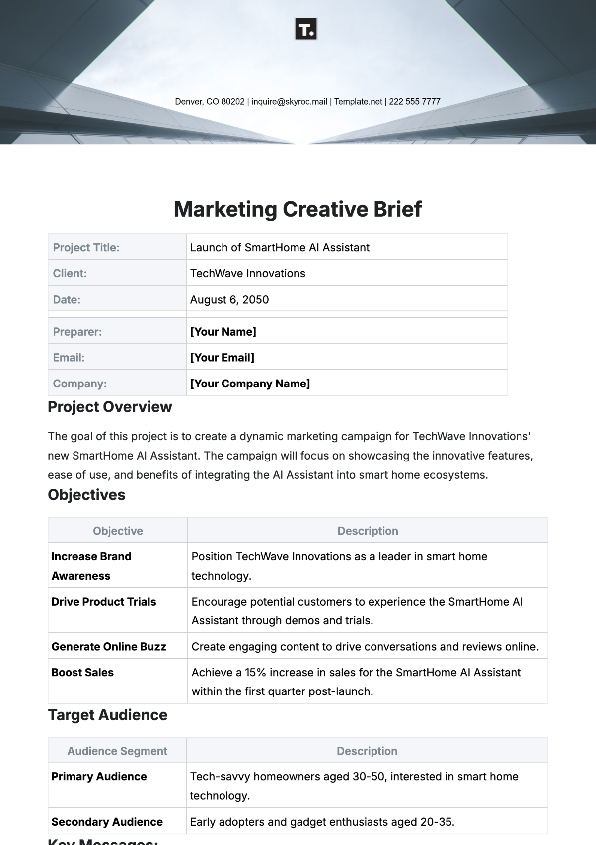 Free Marketing Creative Brief Template to Edit Online Free Marketing Creative Brief Template to Edit Online