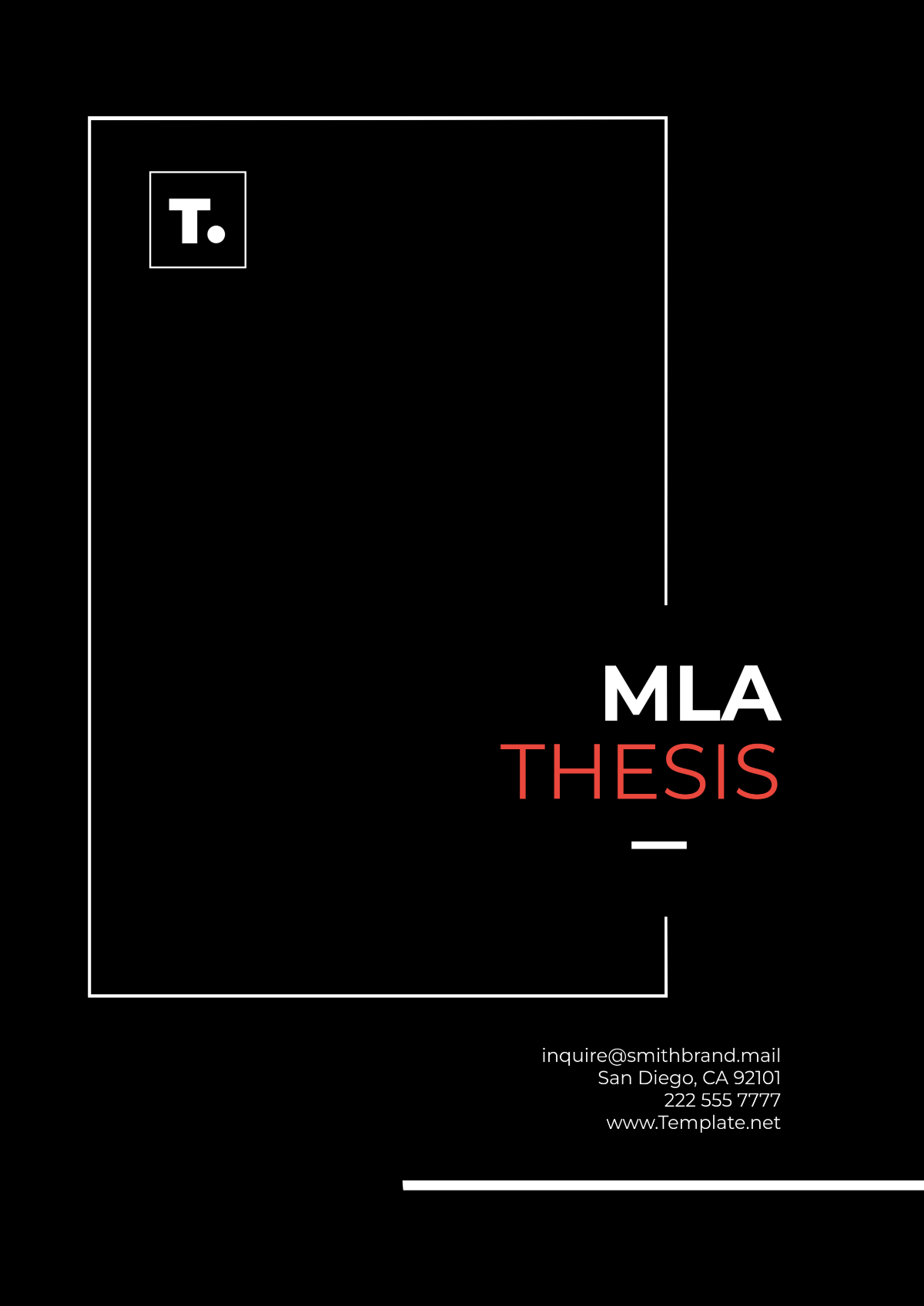 Mla Thesis Template