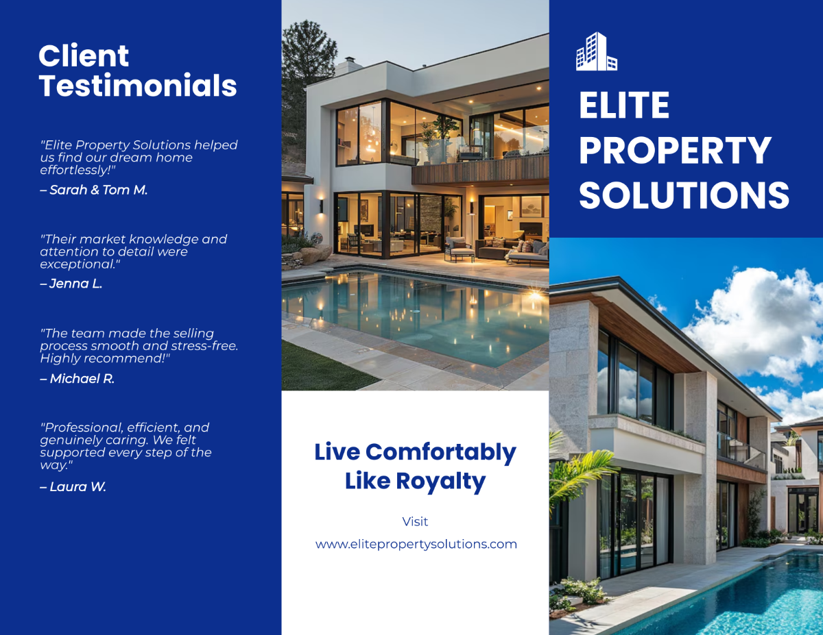 Free Modern Property Brochure Template