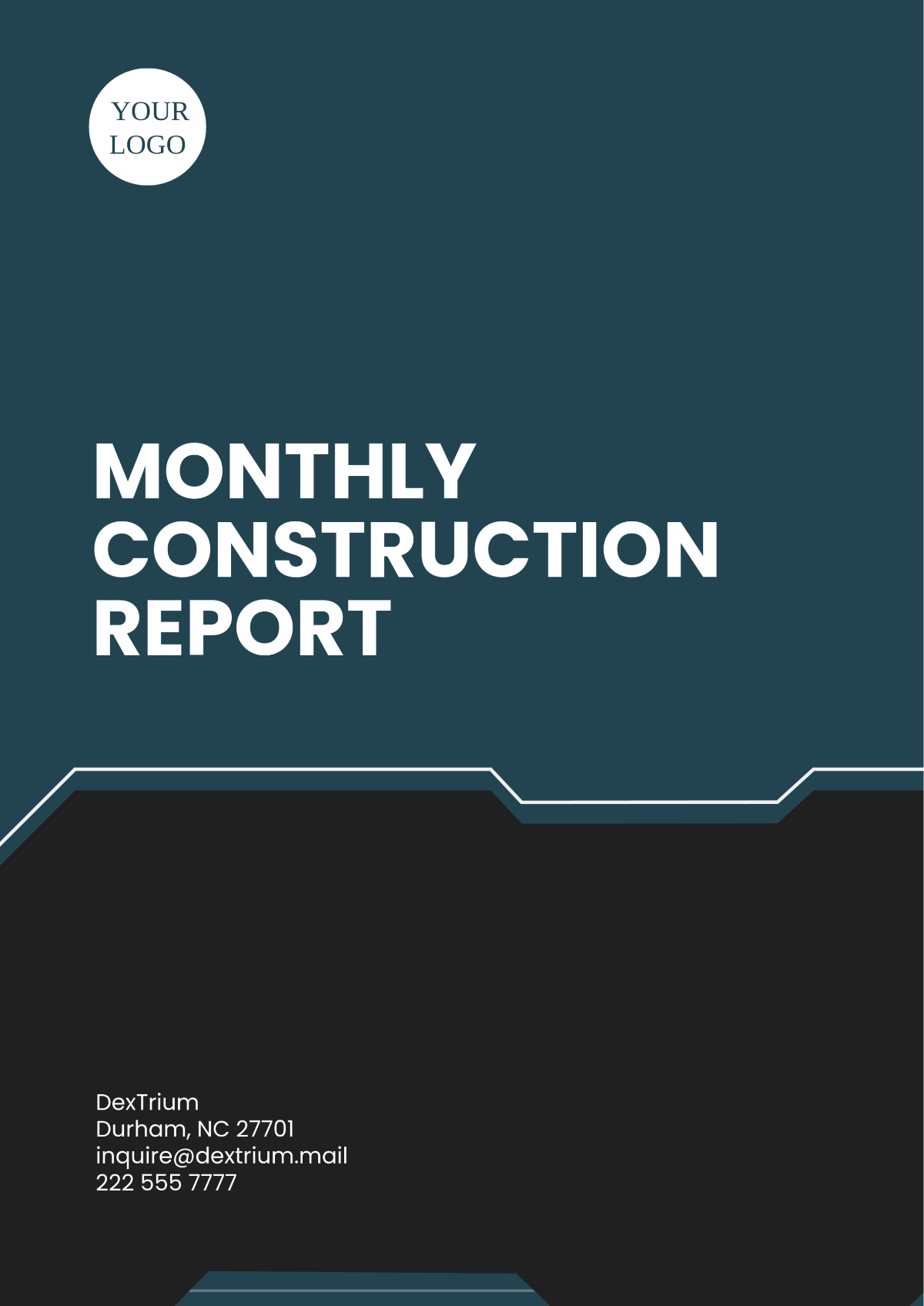 Monthly Construction Report Template