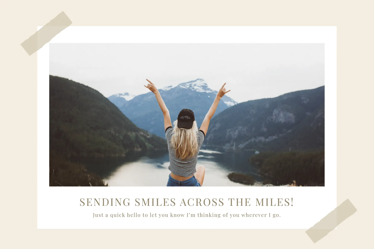 Postcard Layout Template