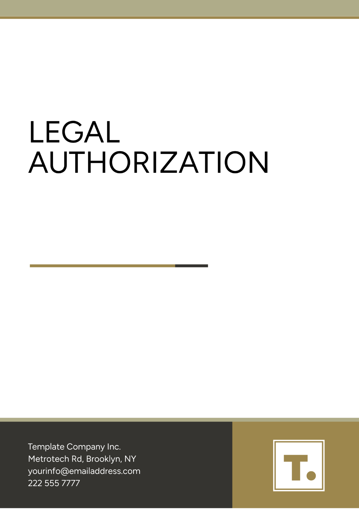 Free Professional Legal Authorization Template to Edit Online