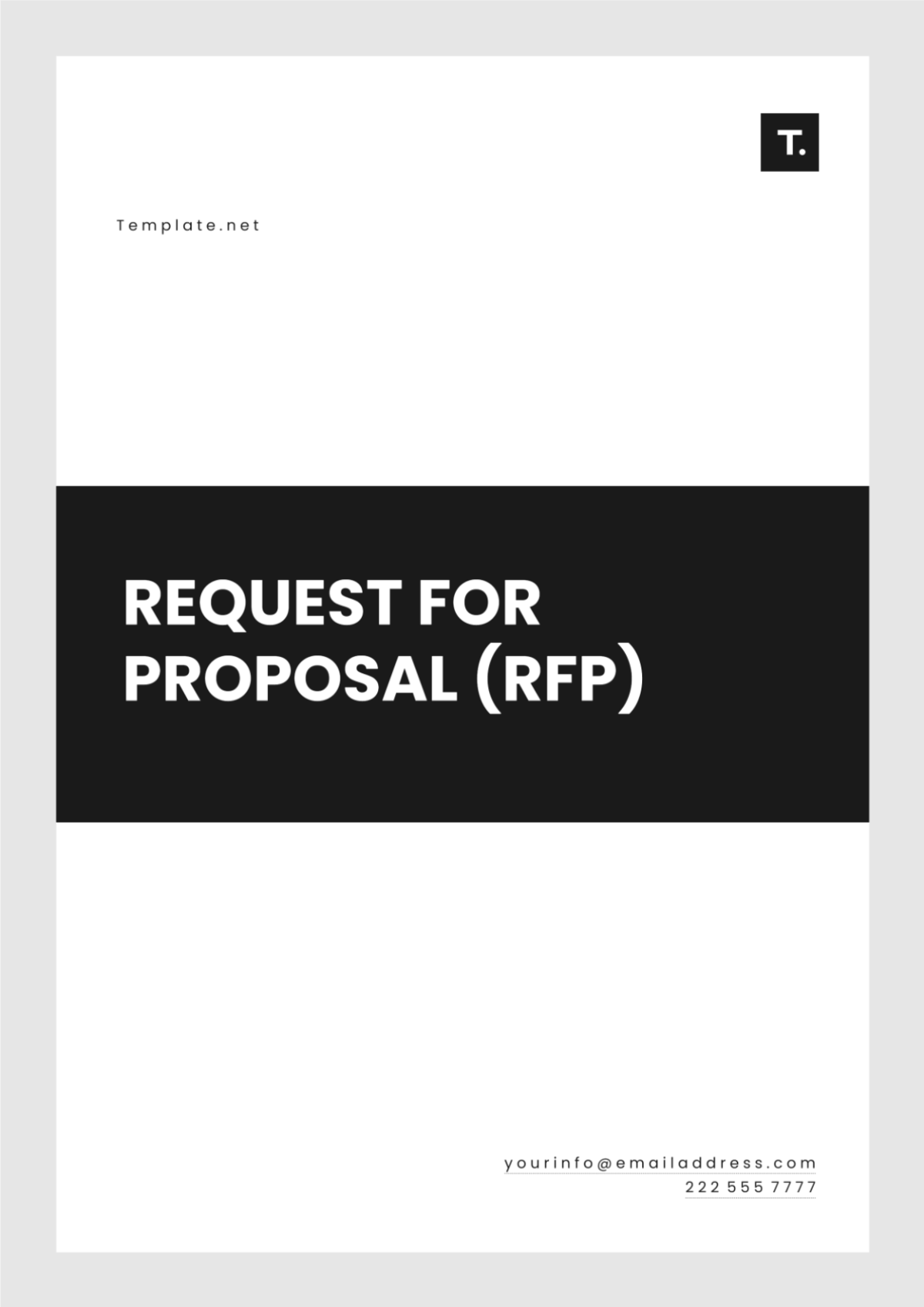 Request for Proposal (RFP) Outline Template